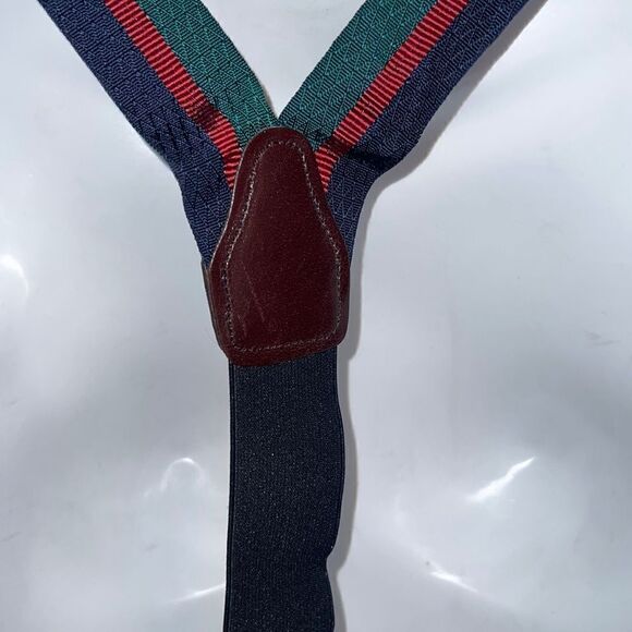 Green, Red and Black Nylon Braces/Suspenders - Picture 5 of 6